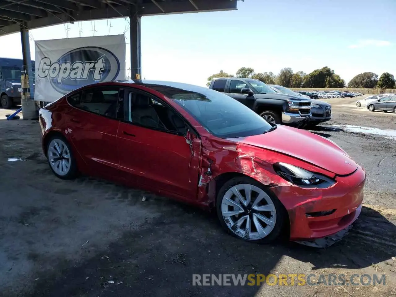 4 Photograph of a damaged car 5YJ3E1EA1PF446949 TESLA MODEL 3 2023