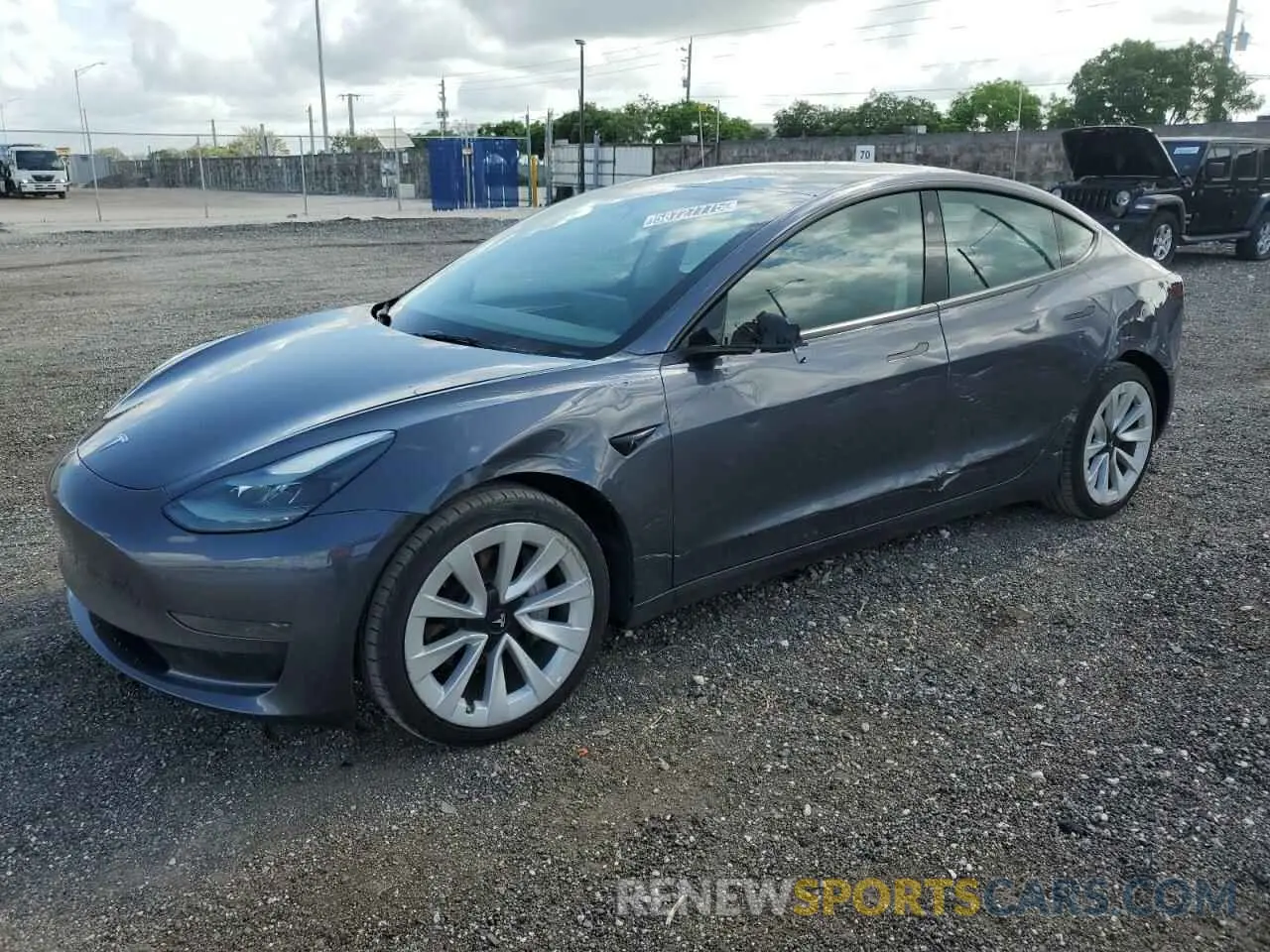 1 Photograph of a damaged car 5YJ3E1EA1PF449950 TESLA MODEL 3 2023