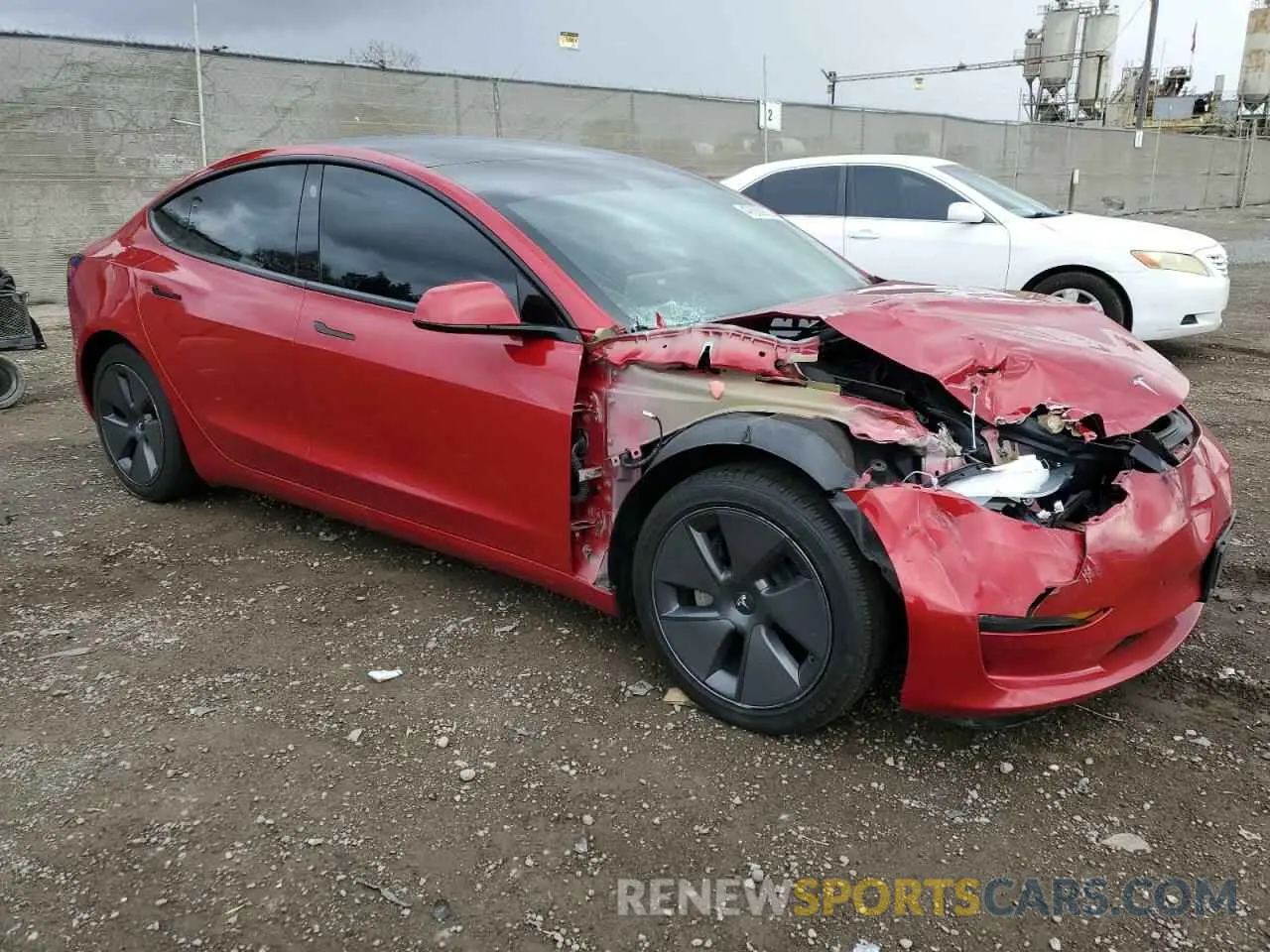 4 Photograph of a damaged car 5YJ3E1EA1PF455487 TESLA MODEL 3 2023