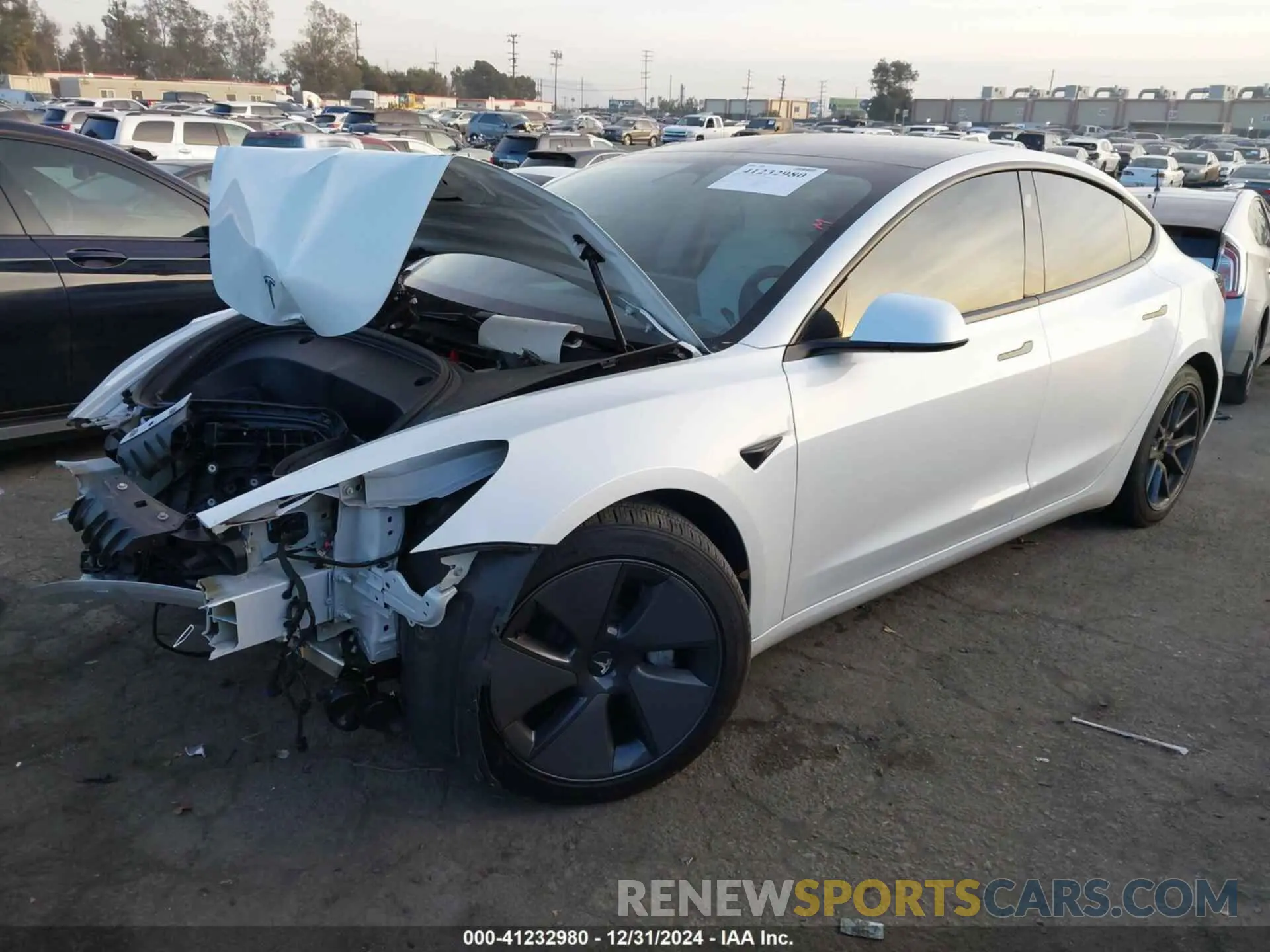 2 Photograph of a damaged car 5YJ3E1EA1PF514490 TESLA MODEL 3 2023
