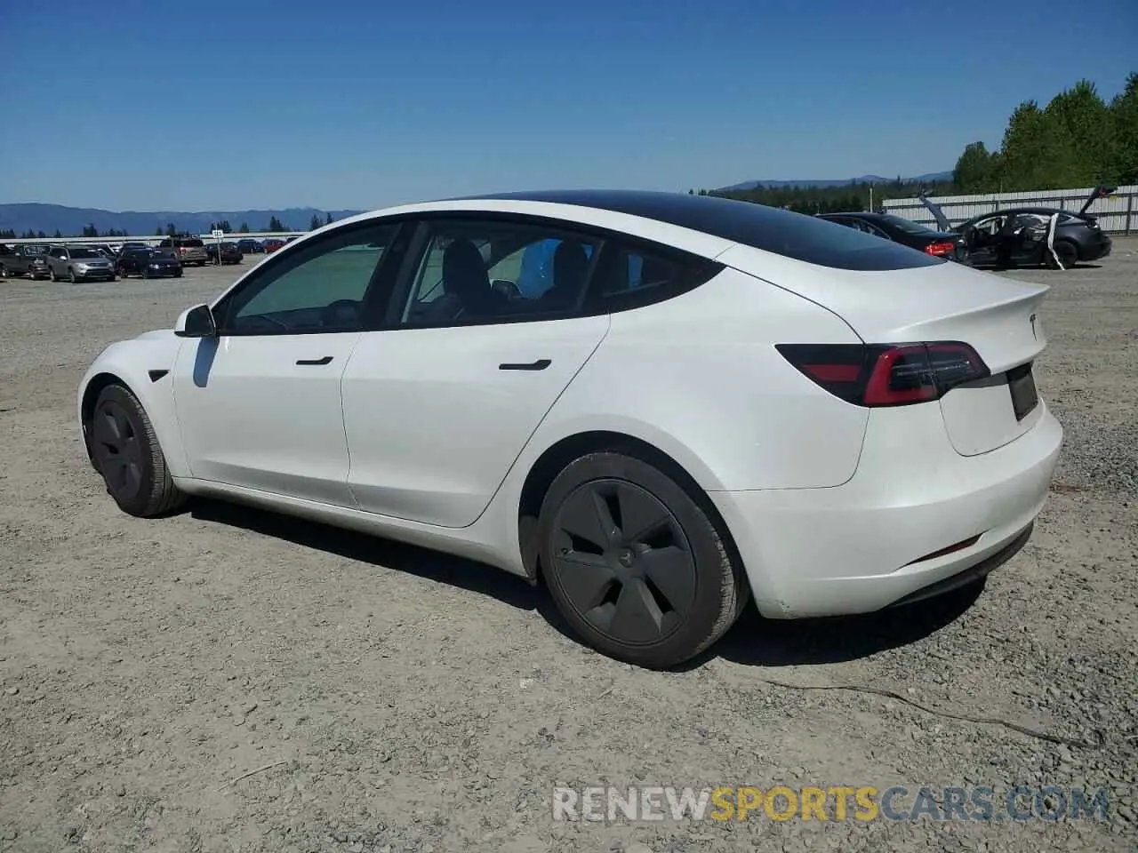 2 Photograph of a damaged car 5YJ3E1EA1PF542001 TESLA MODEL 3 2023