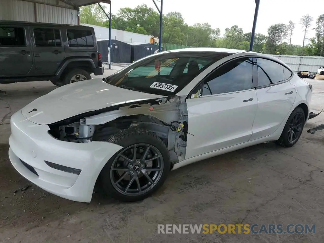 1 Photograph of a damaged car 5YJ3E1EA1PF543214 TESLA MODEL 3 2023