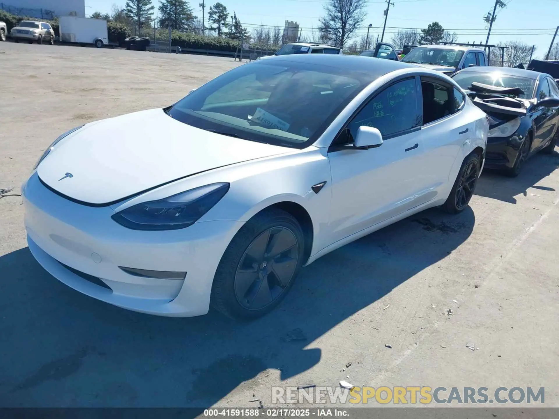 2 Photograph of a damaged car 5YJ3E1EA1PF545223 TESLA MODEL 3 2023