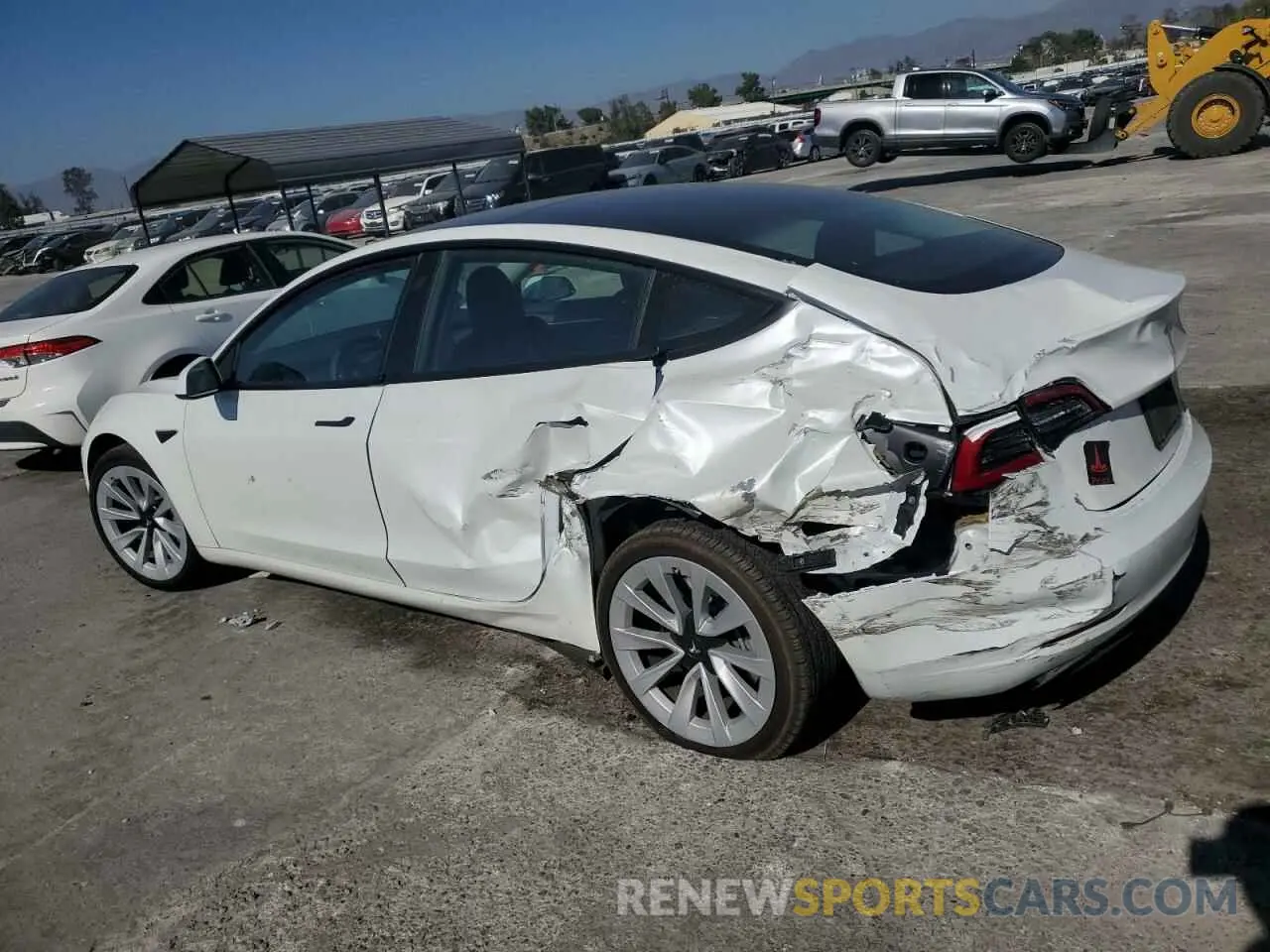 2 Photograph of a damaged car 5YJ3E1EA1PF546534 TESLA MODEL 3 2023