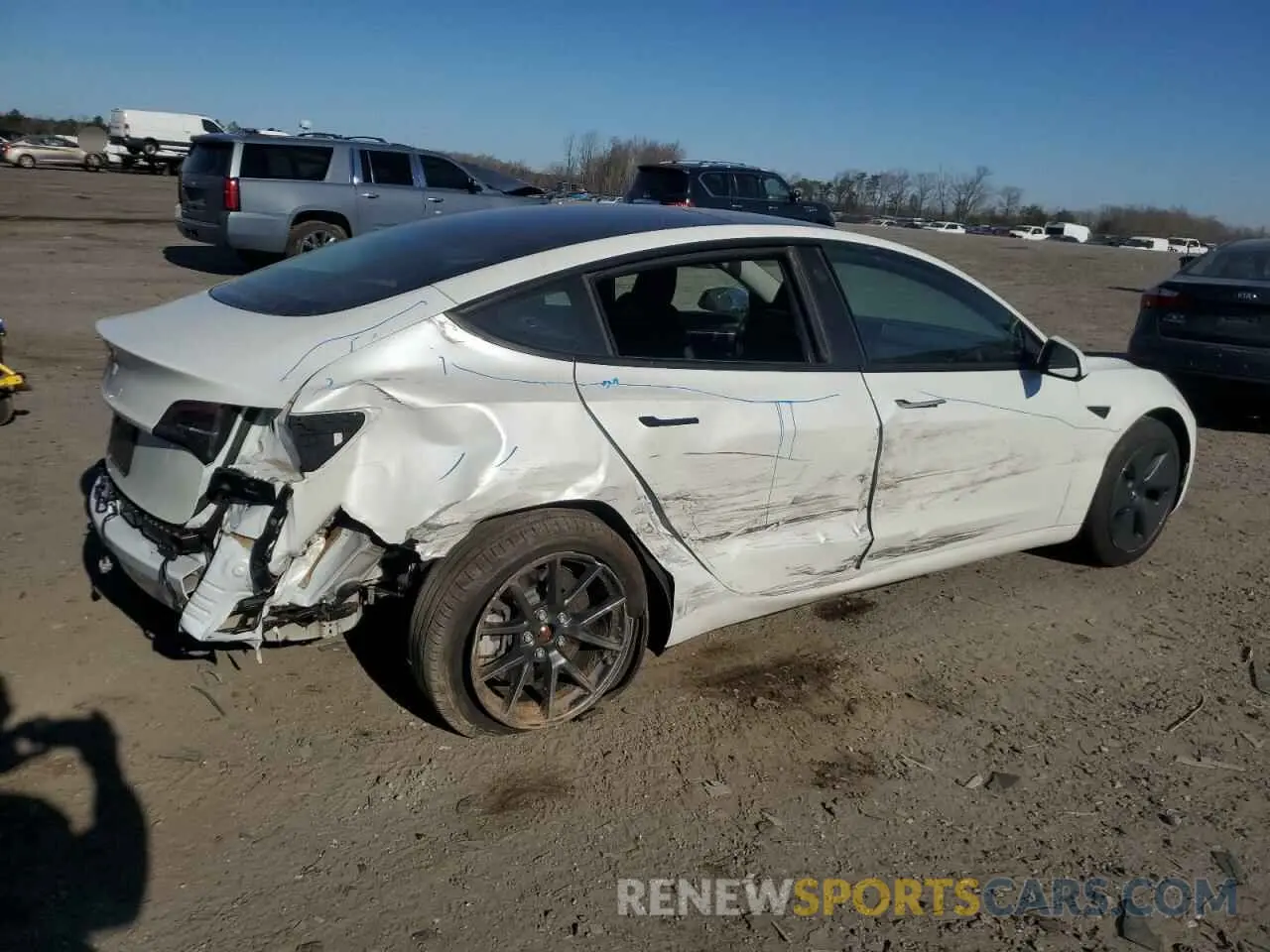 3 Photograph of a damaged car 5YJ3E1EA1PF556562 TESLA MODEL 3 2023