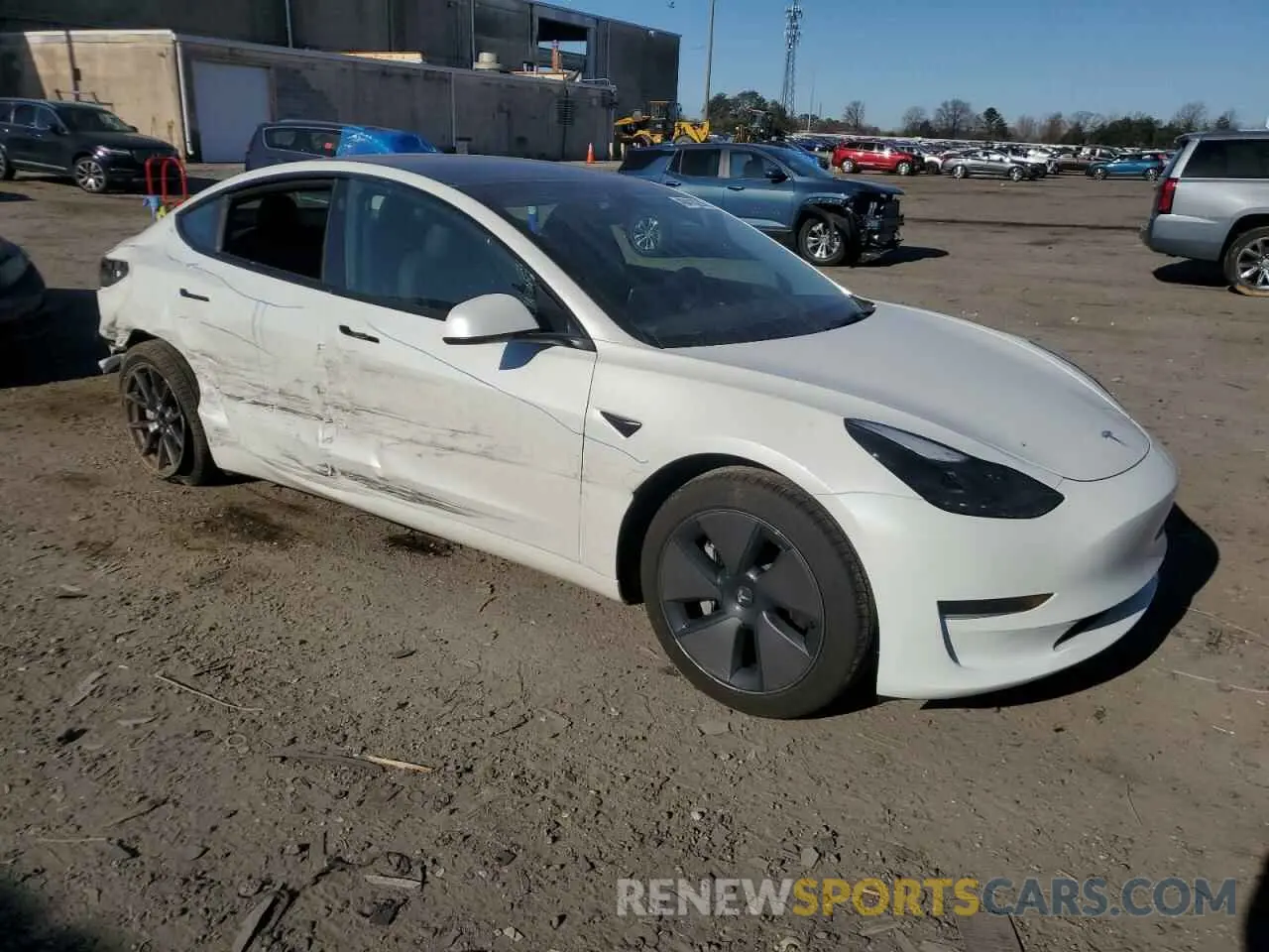 4 Photograph of a damaged car 5YJ3E1EA1PF556562 TESLA MODEL 3 2023