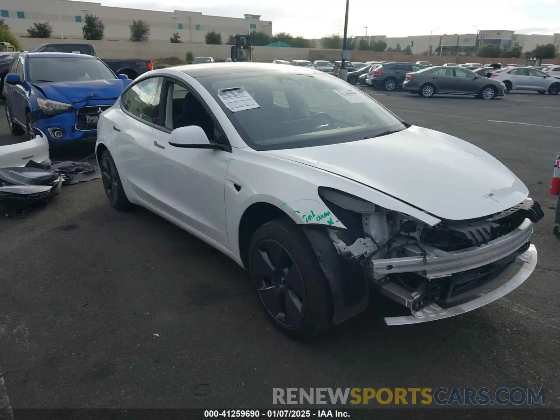 1 Photograph of a damaged car 5YJ3E1EA1PF567416 TESLA MODEL 3 2023