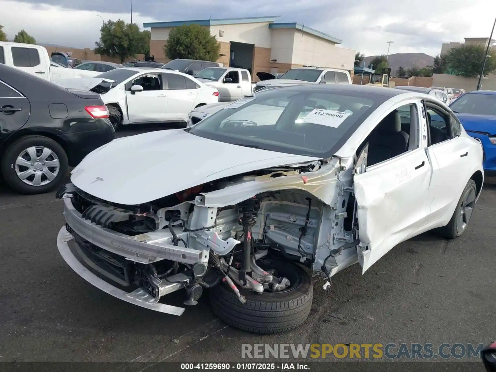 2 Photograph of a damaged car 5YJ3E1EA1PF567416 TESLA MODEL 3 2023