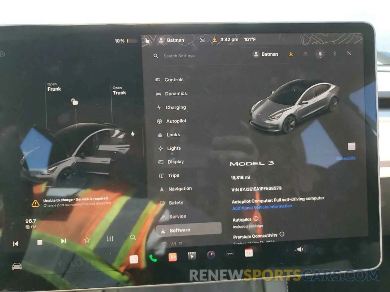 9 Photograph of a damaged car 5YJ3E1EA1PF568579 TESLA MODEL 3 2023