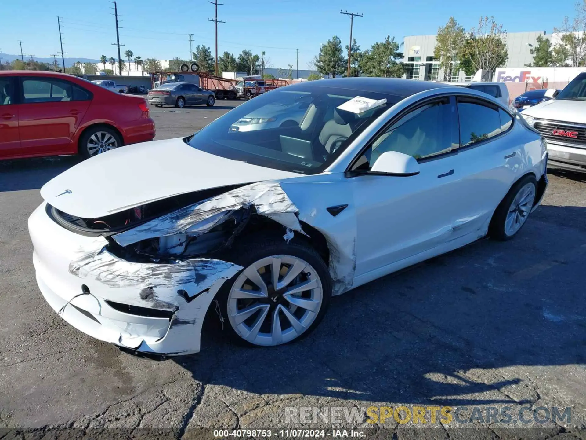 2 Photograph of a damaged car 5YJ3E1EA1PF569117 TESLA MODEL 3 2023