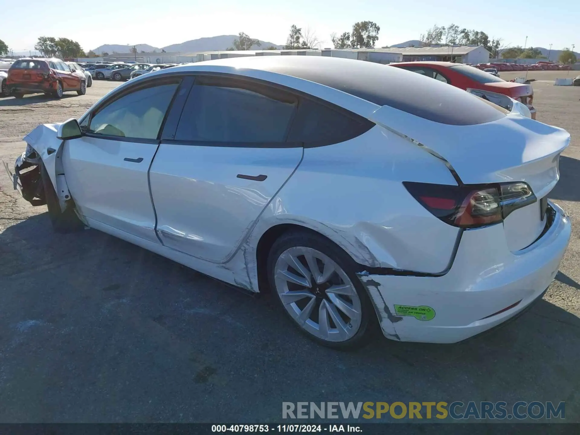 3 Photograph of a damaged car 5YJ3E1EA1PF569117 TESLA MODEL 3 2023