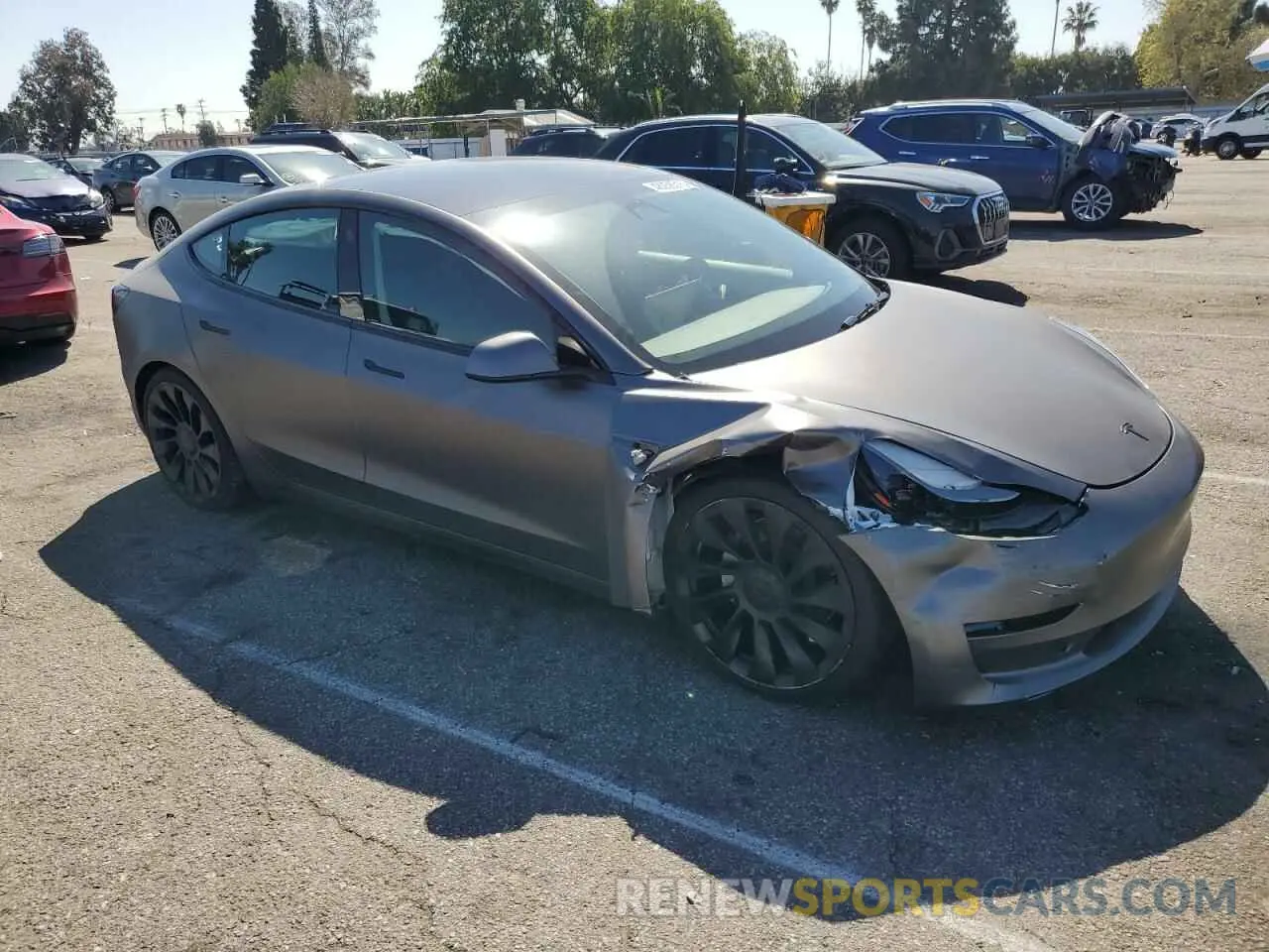 4 Photograph of a damaged car 5YJ3E1EA1PF573006 TESLA MODEL 3 2023