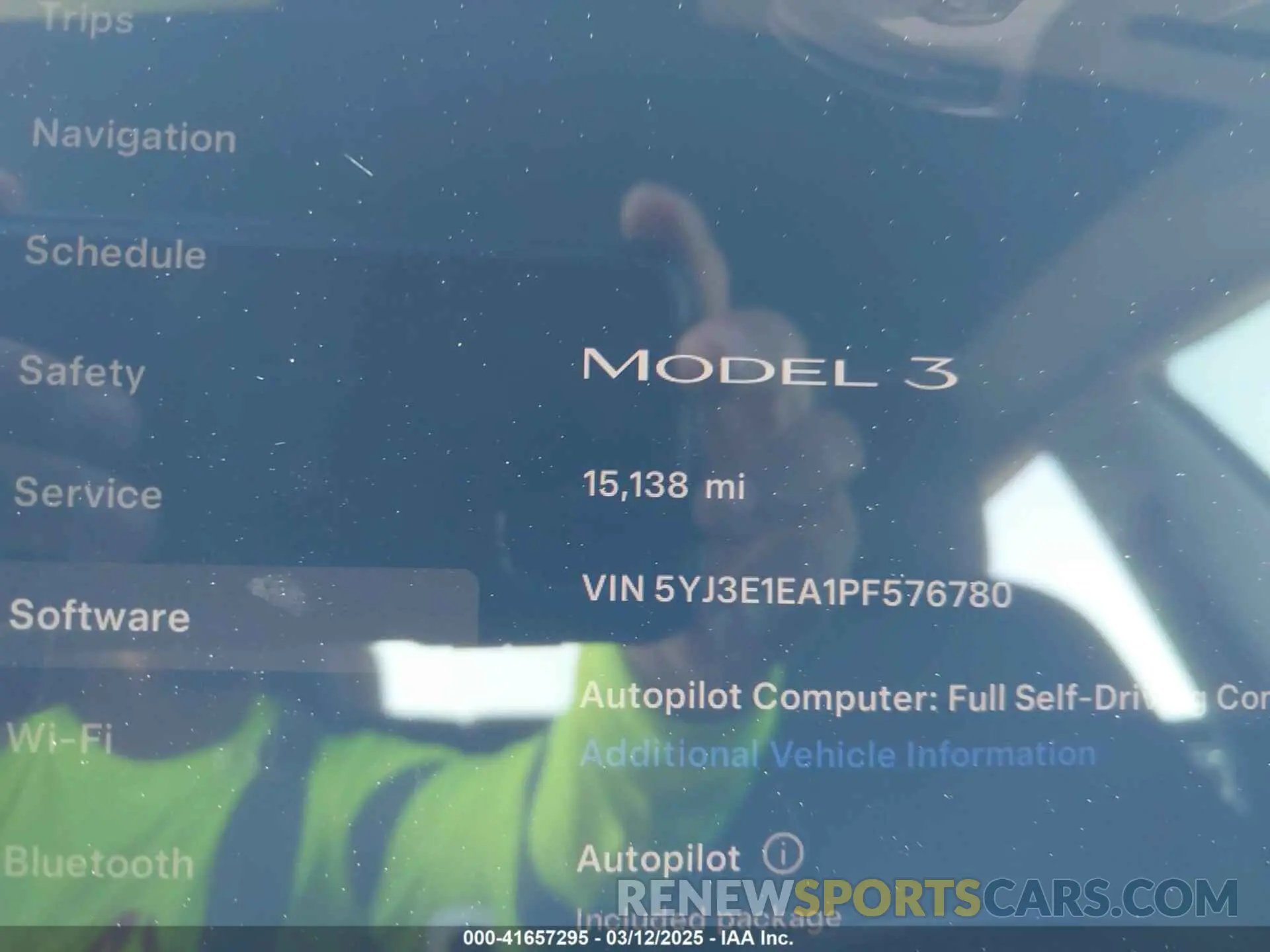 16 Photograph of a damaged car 5YJ3E1EA1PF576780 TESLA MODEL 3 2023