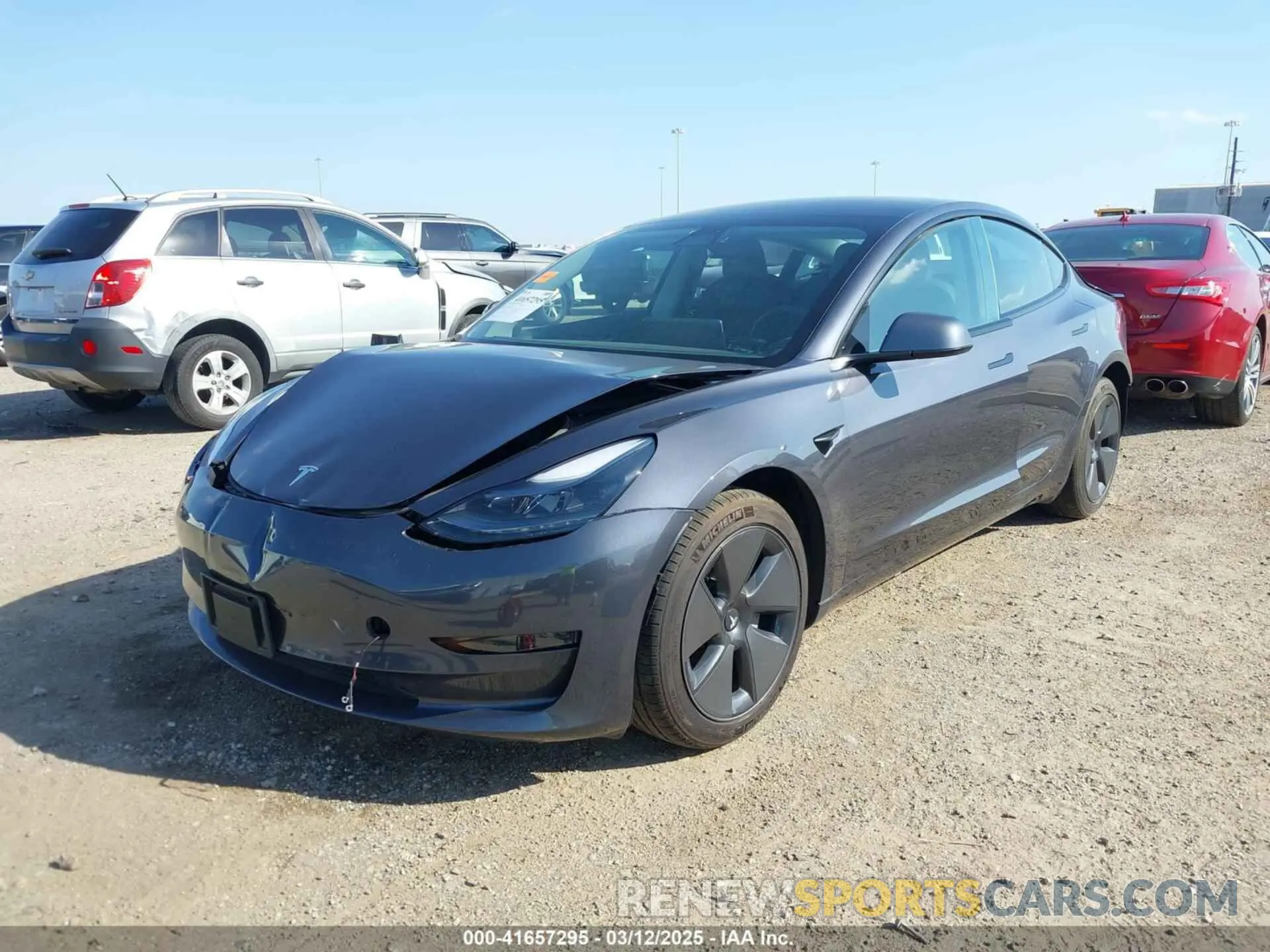 2 Photograph of a damaged car 5YJ3E1EA1PF576780 TESLA MODEL 3 2023