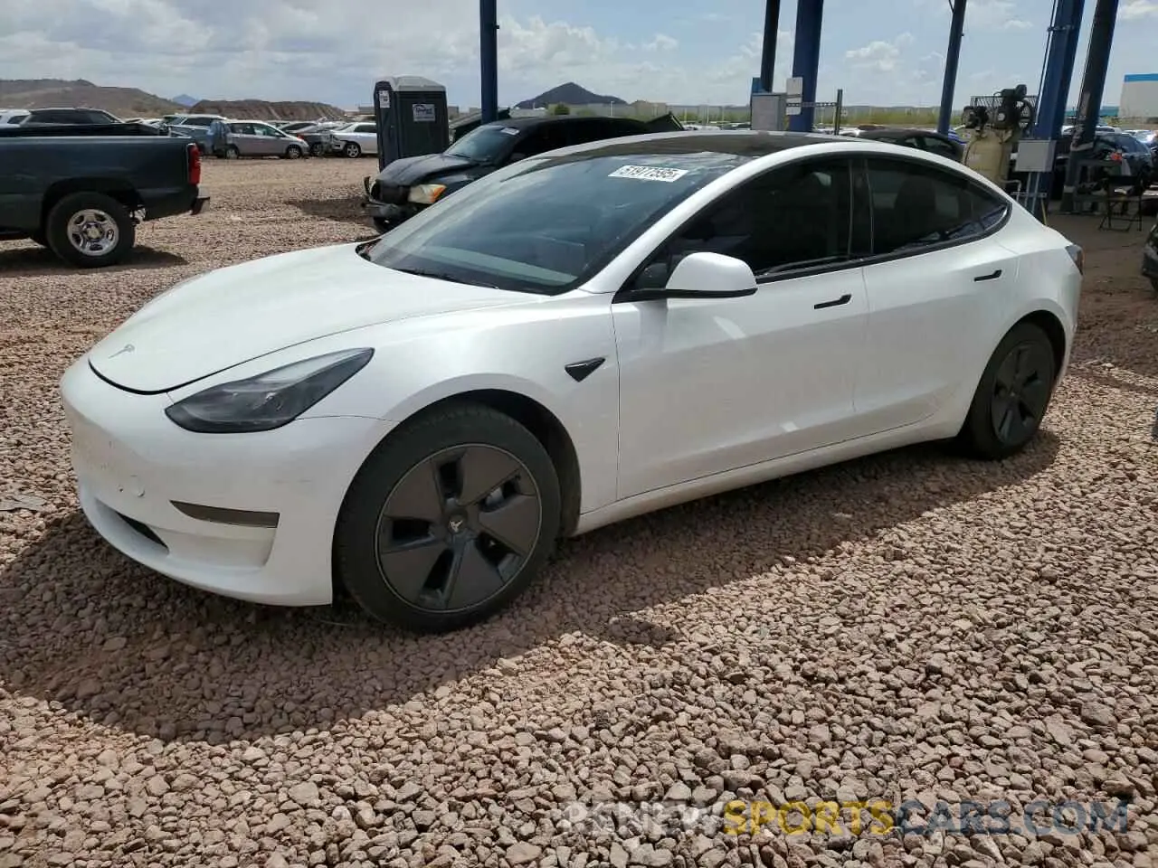 1 Photograph of a damaged car 5YJ3E1EA1PF587889 TESLA MODEL 3 2023