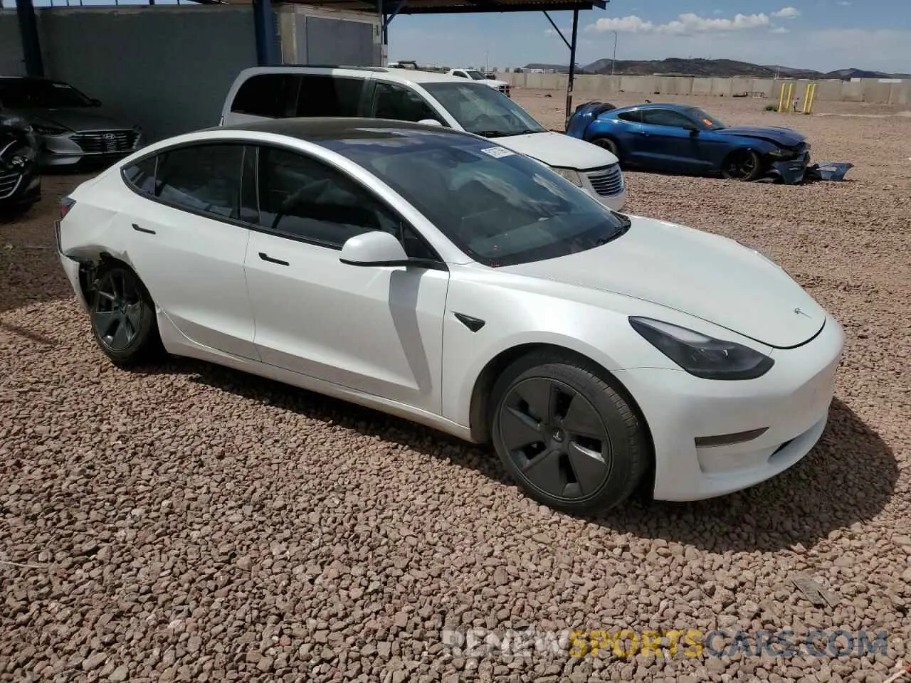 4 Photograph of a damaged car 5YJ3E1EA1PF587889 TESLA MODEL 3 2023