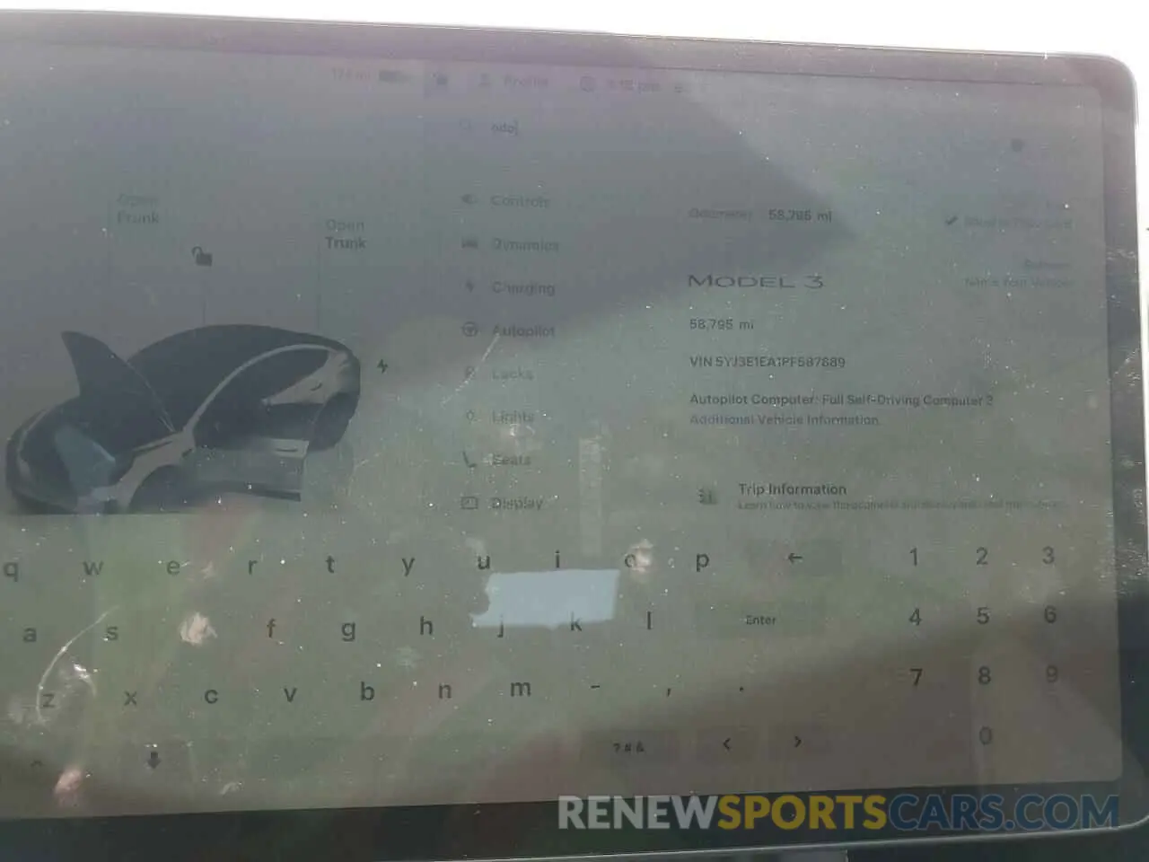 9 Photograph of a damaged car 5YJ3E1EA1PF587889 TESLA MODEL 3 2023