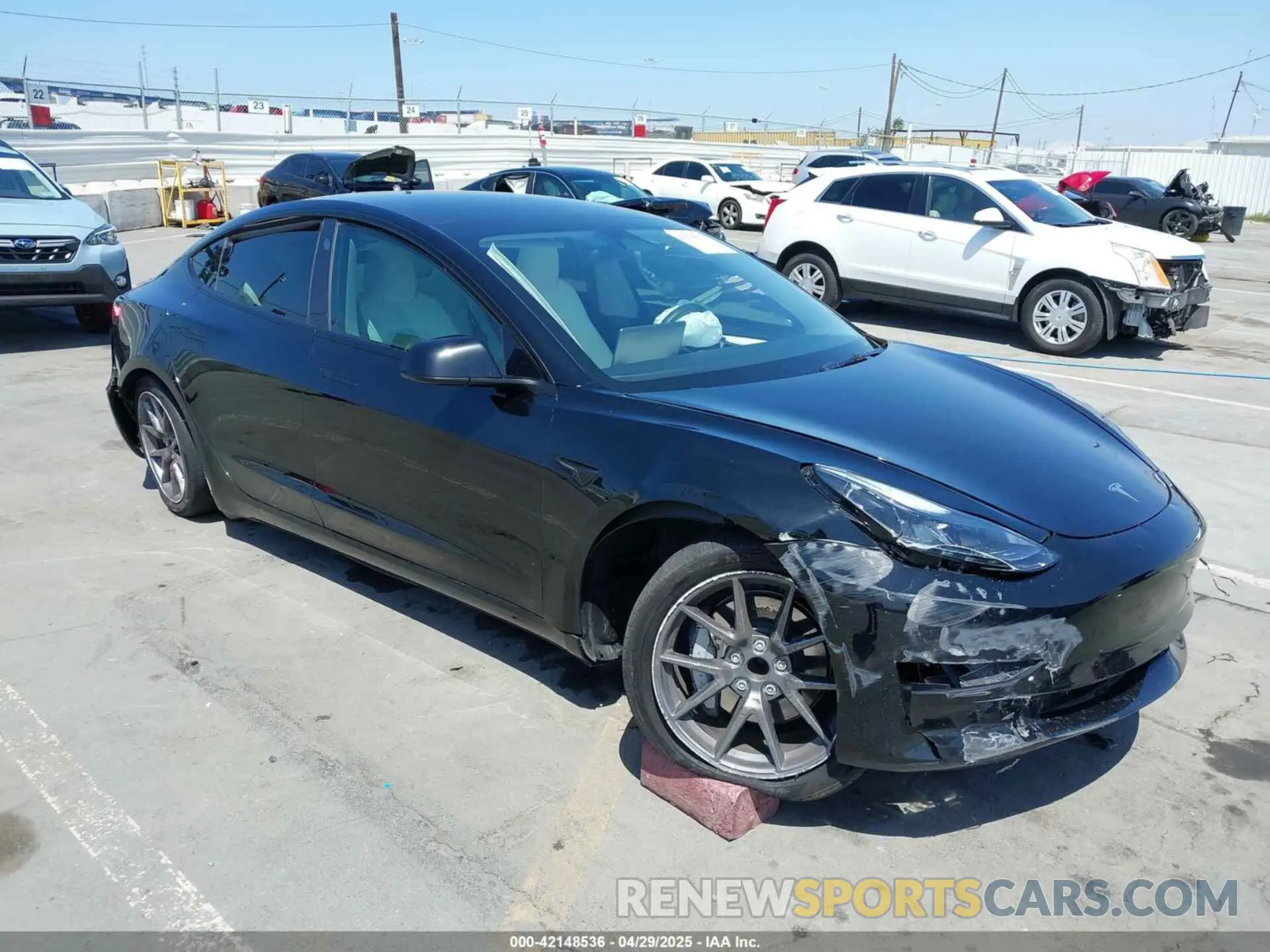 1 Photograph of a damaged car 5YJ3E1EA1PF599699 TESLA MODEL 3 2023