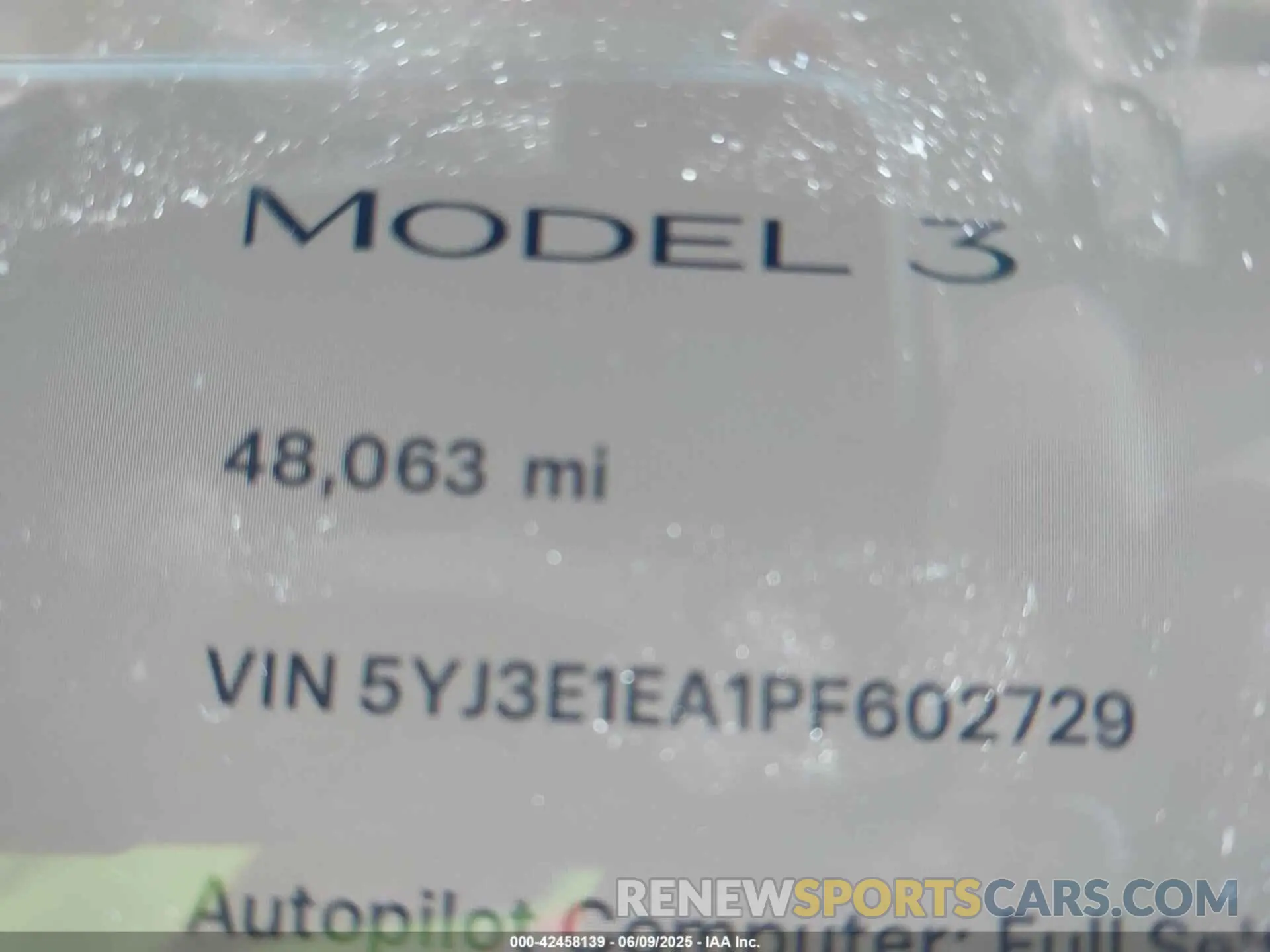 10 Photograph of a damaged car 5YJ3E1EA1PF602729 TESLA MODEL 3 2023