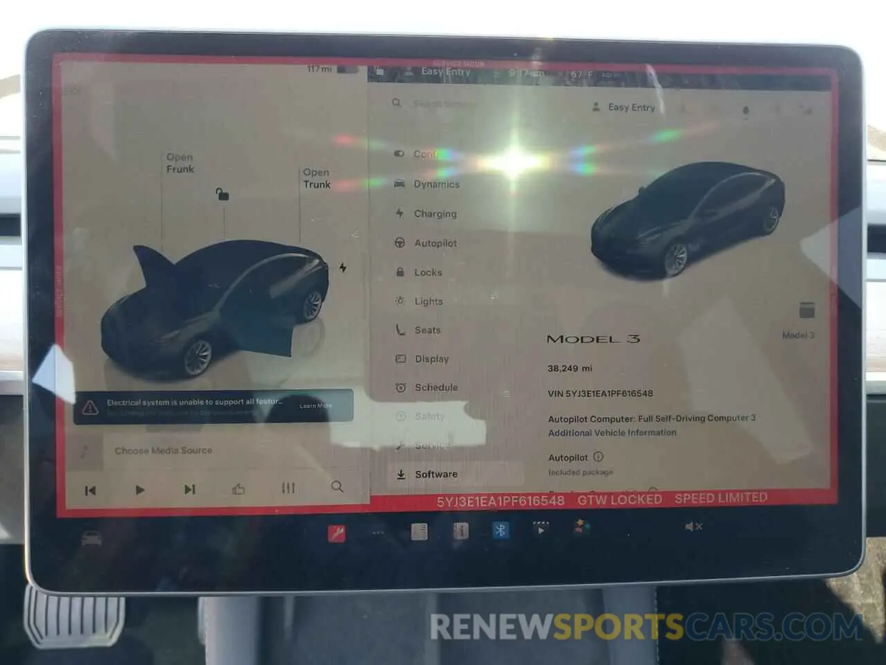 9 Photograph of a damaged car 5YJ3E1EA1PF616548 TESLA MODEL 3 2023