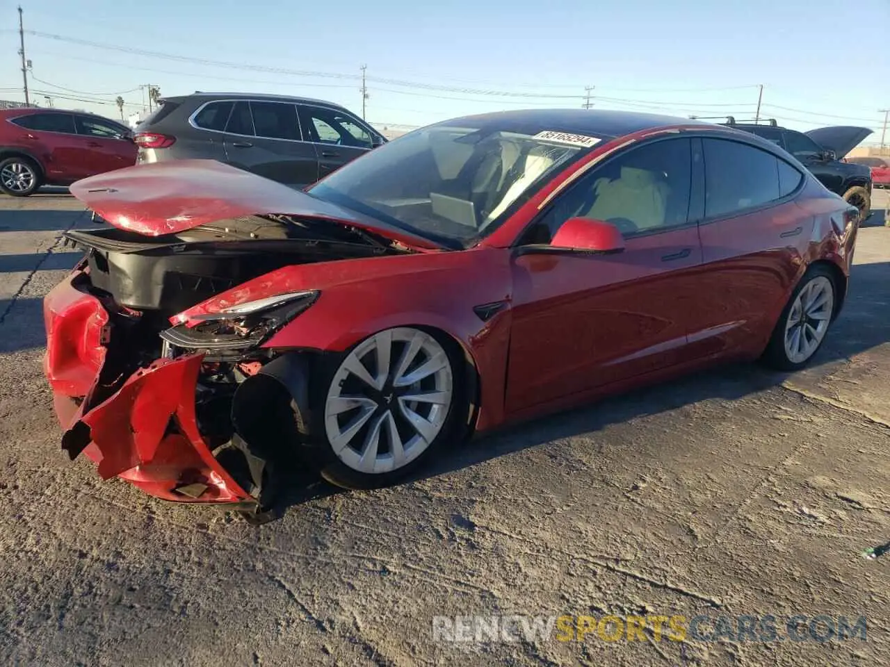 1 Photograph of a damaged car 5YJ3E1EA1PF616727 TESLA MODEL 3 2023
