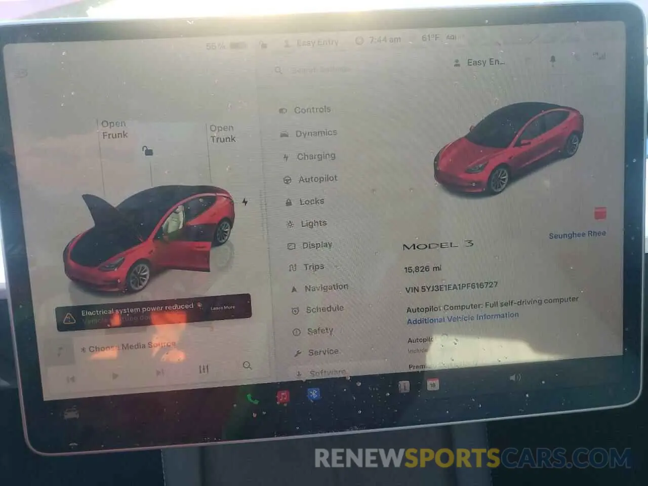 9 Photograph of a damaged car 5YJ3E1EA1PF616727 TESLA MODEL 3 2023