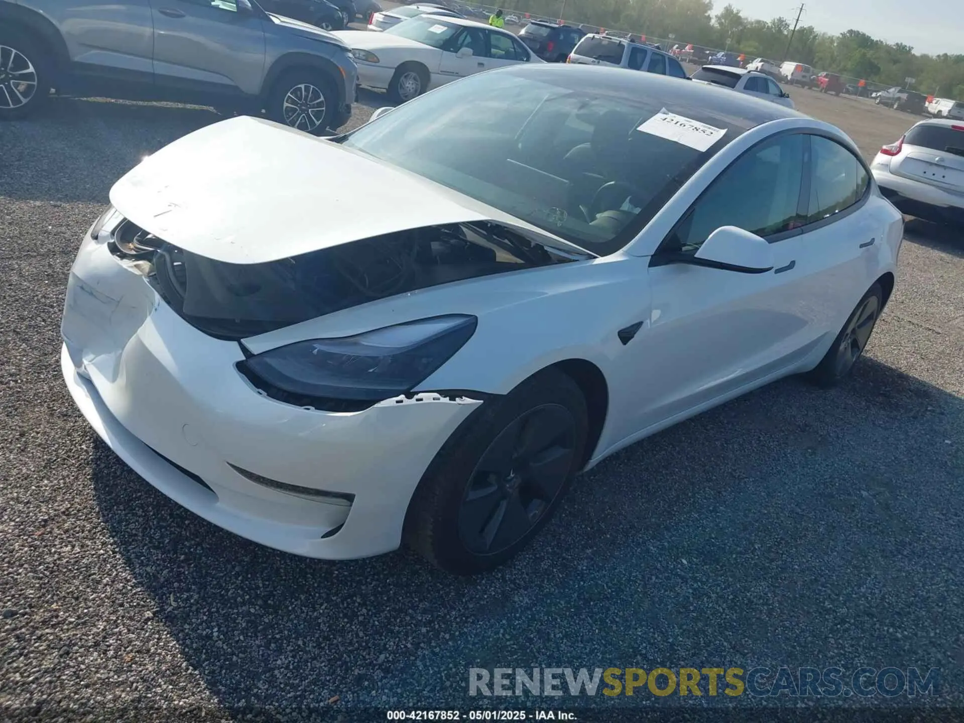 2 Photograph of a damaged car 5YJ3E1EA1PF621698 TESLA MODEL 3 2023