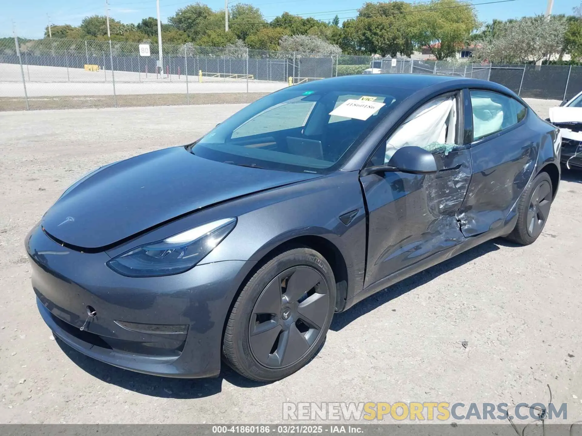 2 Photograph of a damaged car 5YJ3E1EA1PF622012 TESLA MODEL 3 2023
