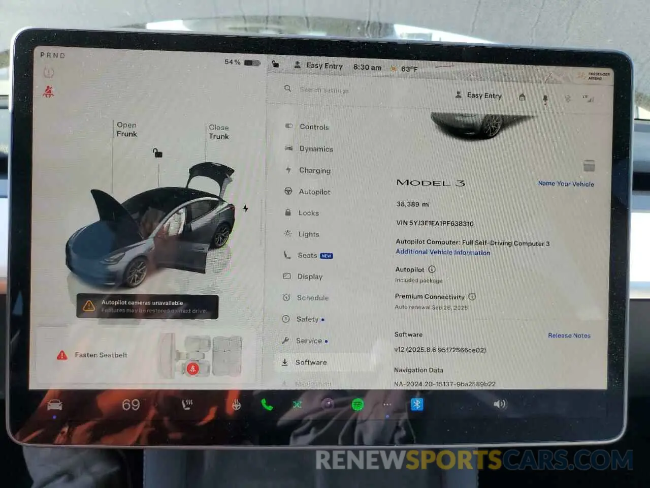 9 Photograph of a damaged car 5YJ3E1EA1PF638310 TESLA MODEL 3 2023