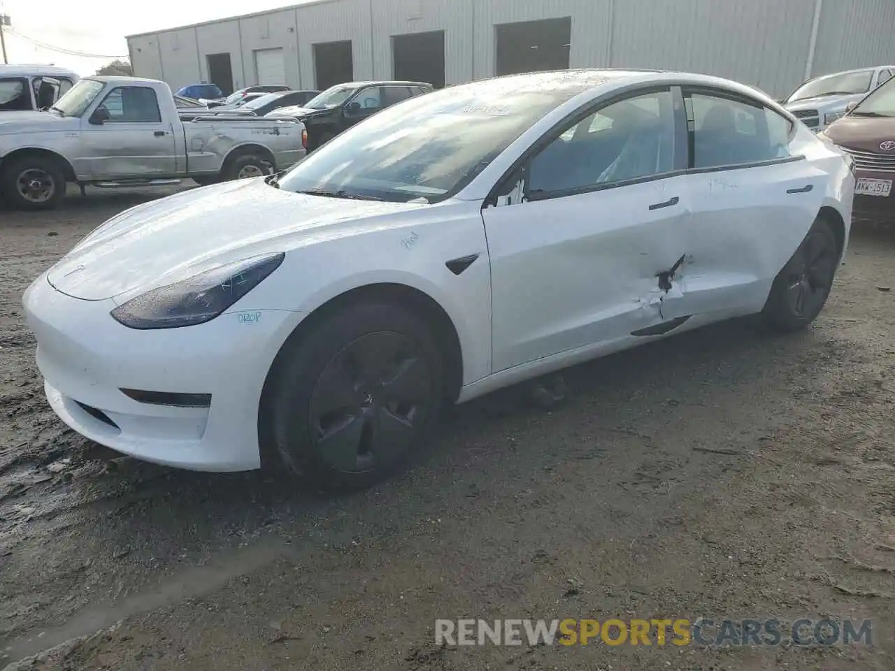 1 Photograph of a damaged car 5YJ3E1EA1PF640896 TESLA MODEL 3 2023