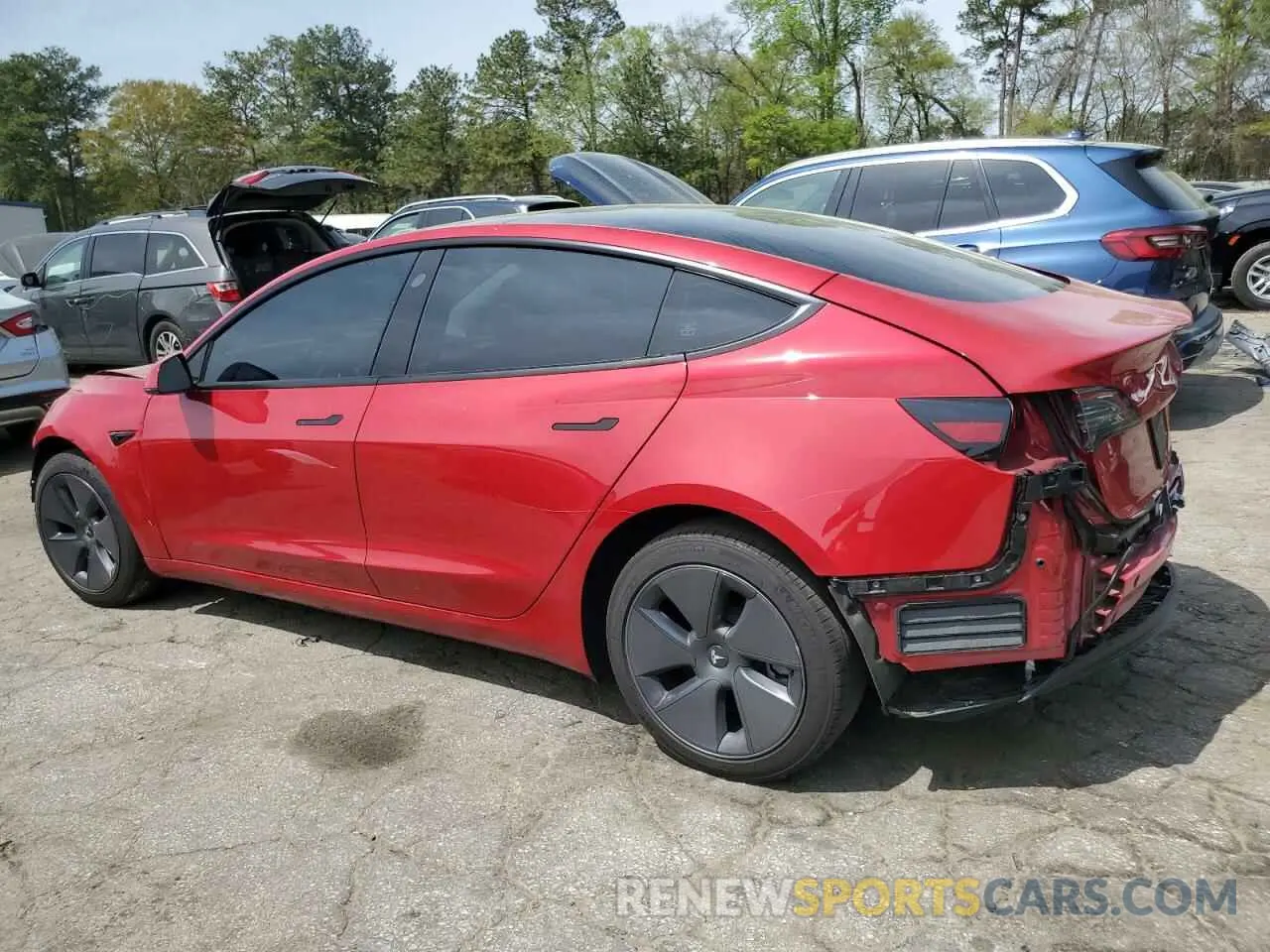 2 Photograph of a damaged car 5YJ3E1EA1PF642423 TESLA MODEL 3 2023