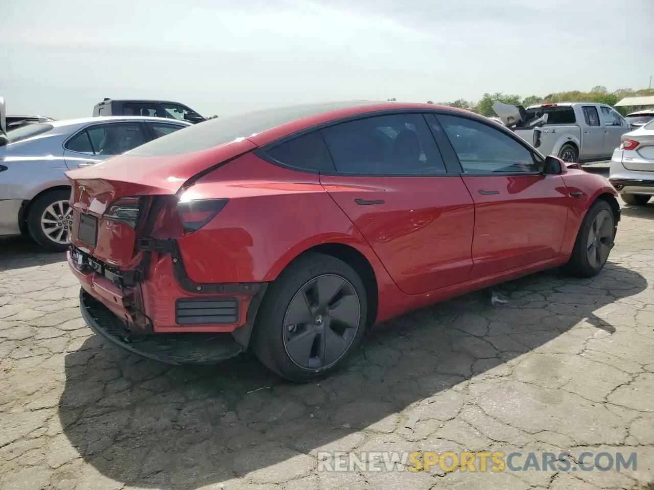 3 Photograph of a damaged car 5YJ3E1EA1PF642423 TESLA MODEL 3 2023