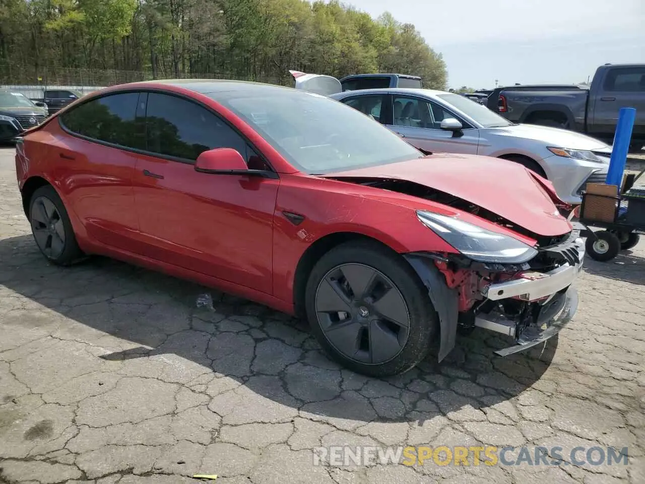 4 Photograph of a damaged car 5YJ3E1EA1PF642423 TESLA MODEL 3 2023