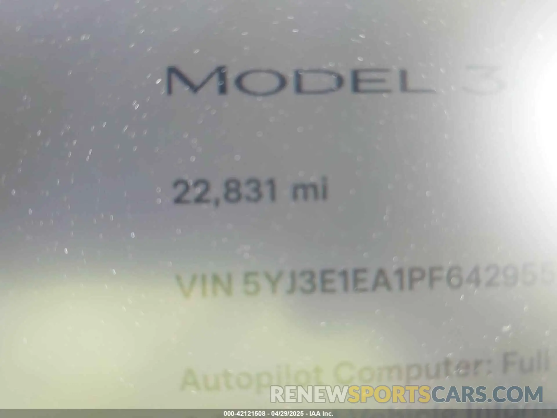 14 Photograph of a damaged car 5YJ3E1EA1PF642955 TESLA MODEL 3 2023