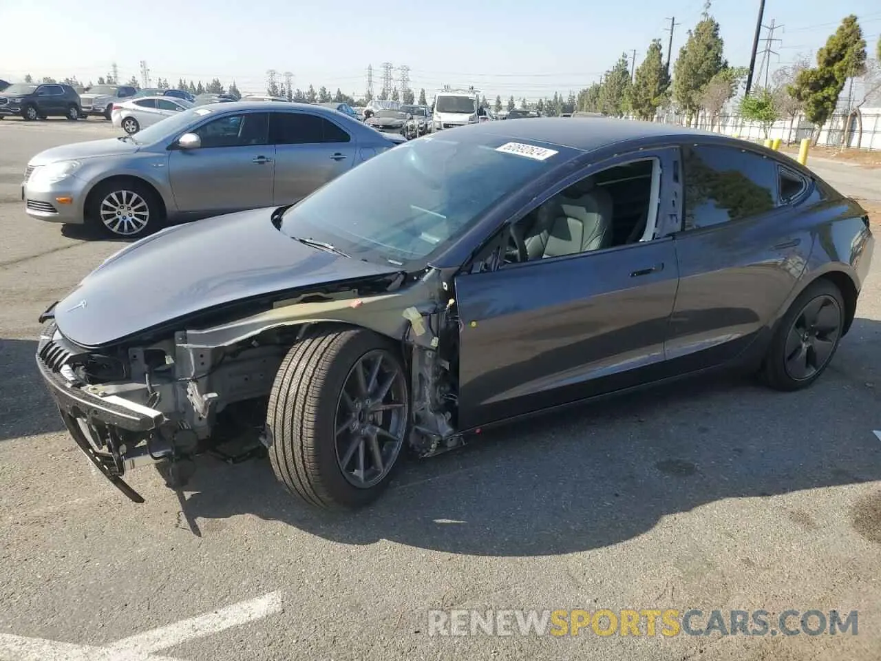 1 Photograph of a damaged car 5YJ3E1EA1PF662882 TESLA MODEL 3 2023