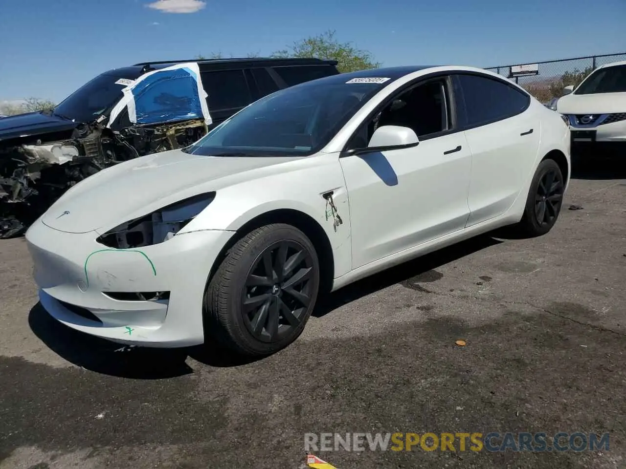 1 Photograph of a damaged car 5YJ3E1EA1PF665006 TESLA MODEL 3 2023