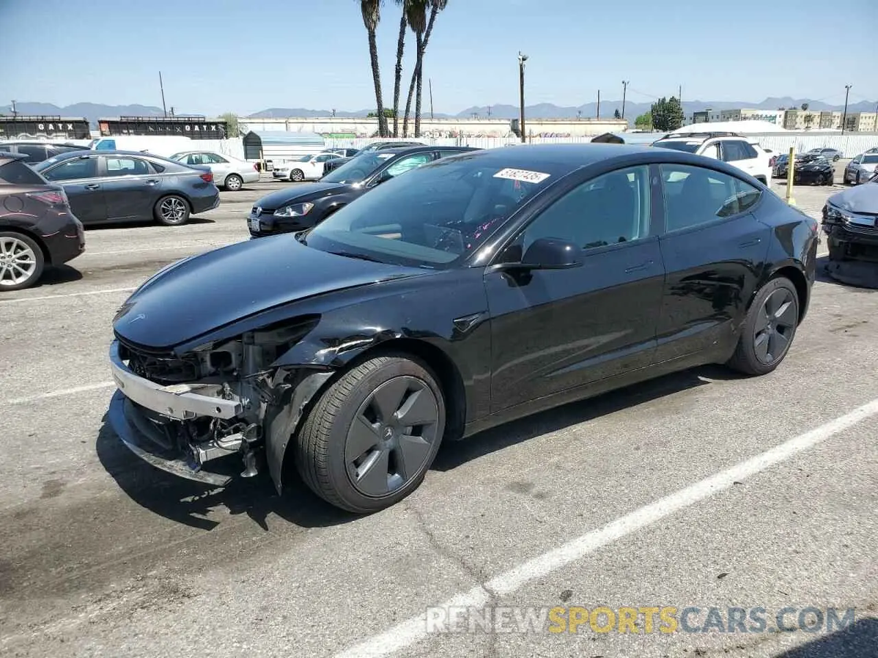 1 Photograph of a damaged car 5YJ3E1EA1PF665572 TESLA MODEL 3 2023