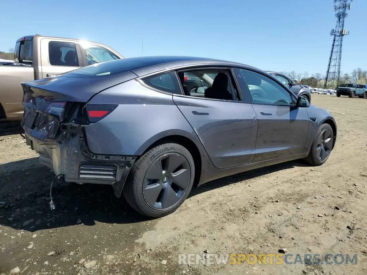 3 Photograph of a damaged car 5YJ3E1EA1PF666253 TESLA MODEL 3 2023