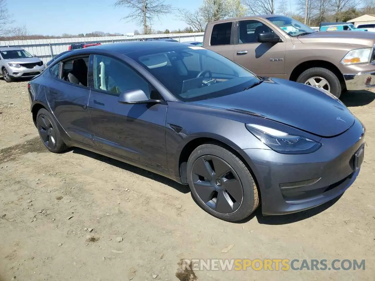 4 Photograph of a damaged car 5YJ3E1EA1PF666253 TESLA MODEL 3 2023