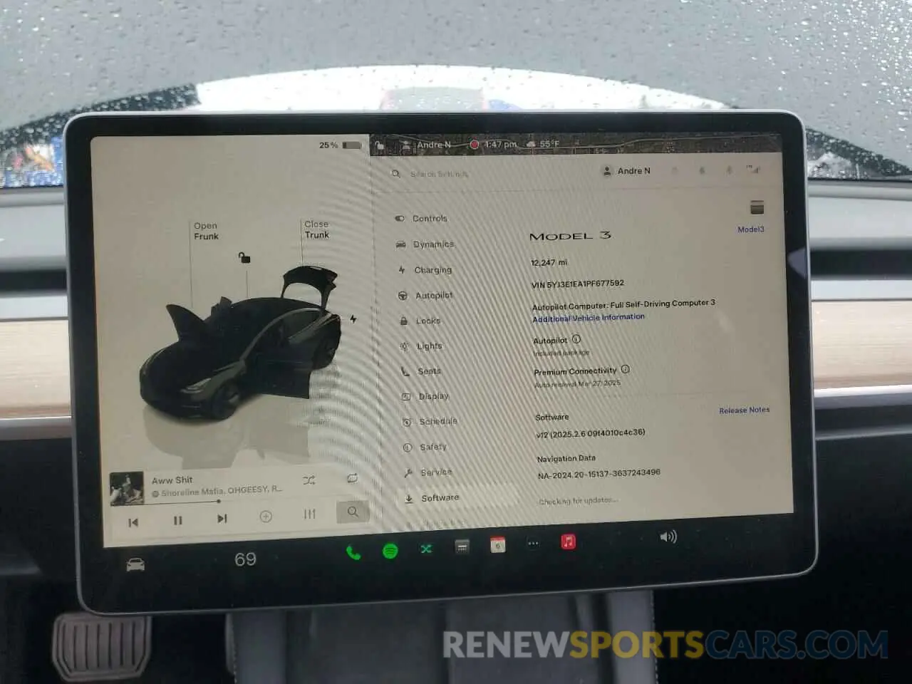 9 Photograph of a damaged car 5YJ3E1EA1PF677592 TESLA MODEL 3 2023