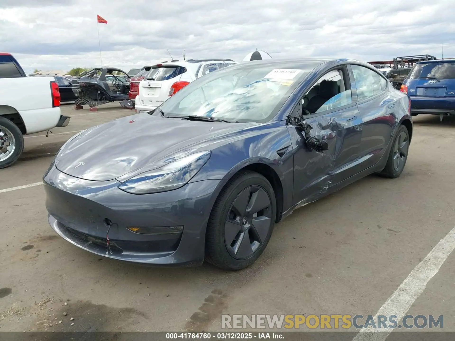 2 Photograph of a damaged car 5YJ3E1EA1PF691699 TESLA MODEL 3 2023