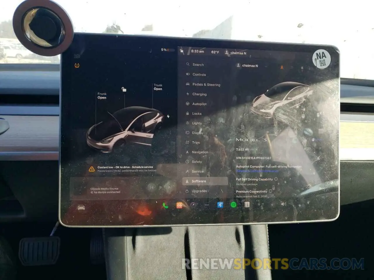 9 Photograph of a damaged car 5YJ3E1EA1PF697387 TESLA MODEL 3 2023