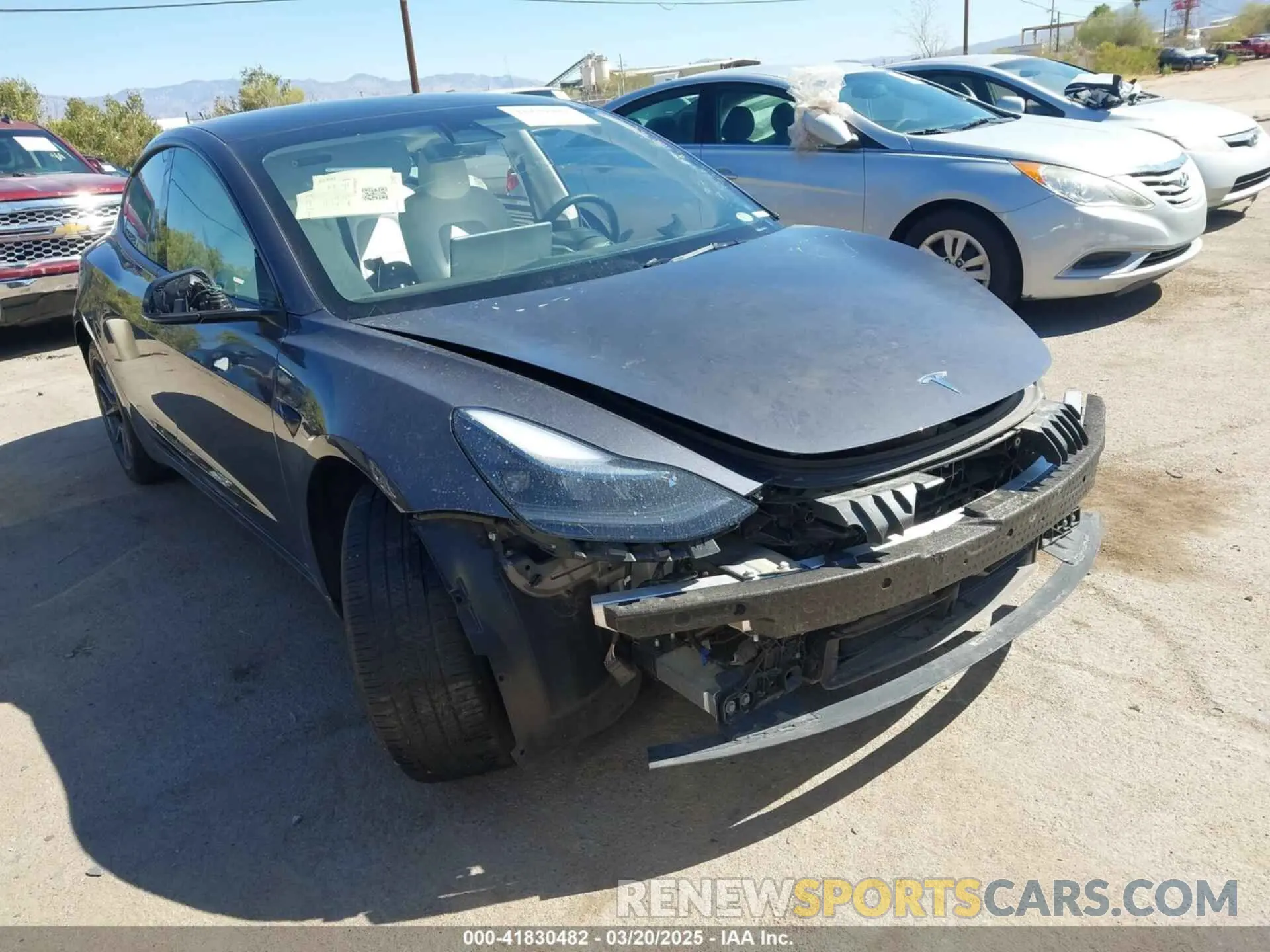 1 Photograph of a damaged car 5YJ3E1EA1PF711921 TESLA MODEL 3 2023