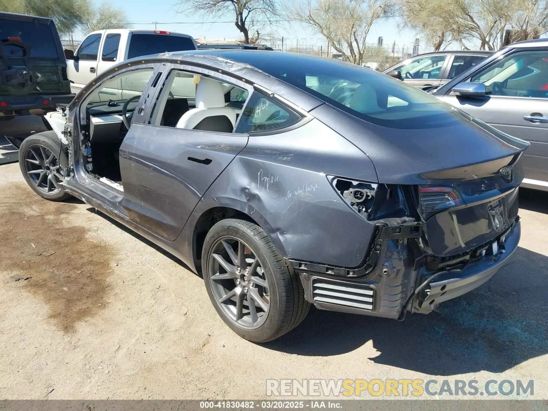 3 Photograph of a damaged car 5YJ3E1EA1PF711921 TESLA MODEL 3 2023