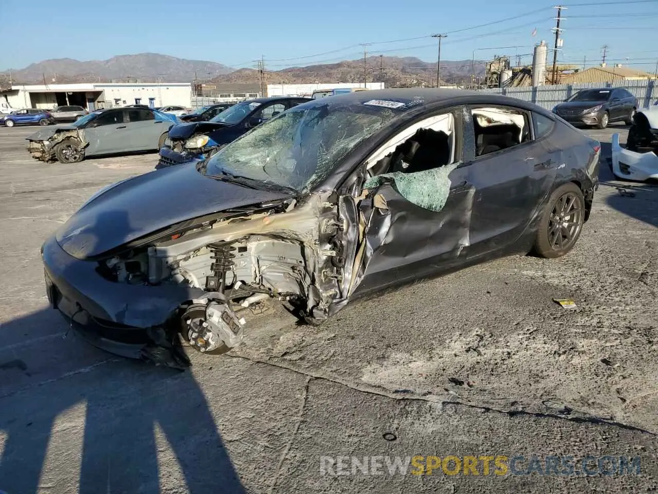 1 Photograph of a damaged car 5YJ3E1EA1PF713345 TESLA MODEL 3 2023