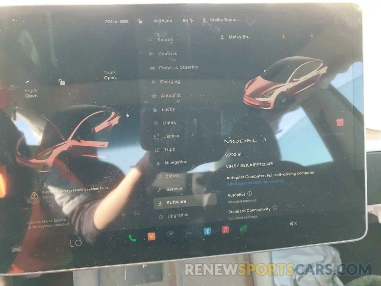 9 Photograph of a damaged car 5YJ3E1EA1PF713345 TESLA MODEL 3 2023