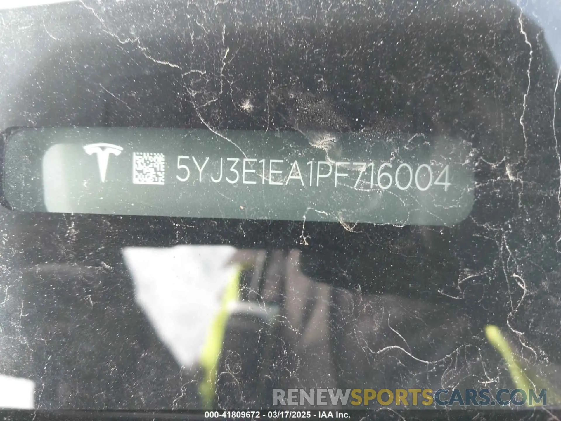9 Photograph of a damaged car 5YJ3E1EA1PF716004 TESLA MODEL 3 2023