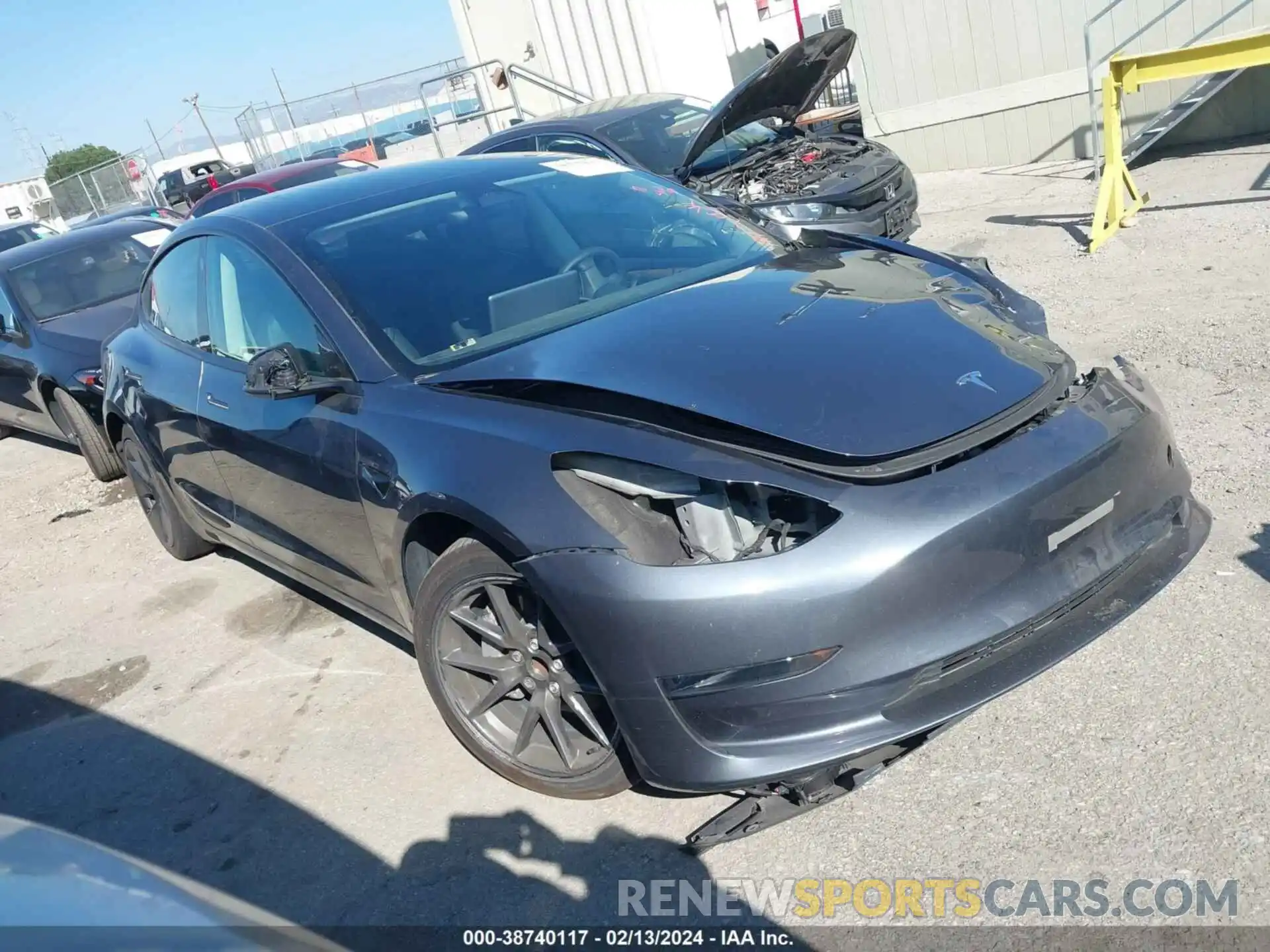 1 Photograph of a damaged car 5YJ3E1EA2PF412552 TESLA MODEL 3 2023