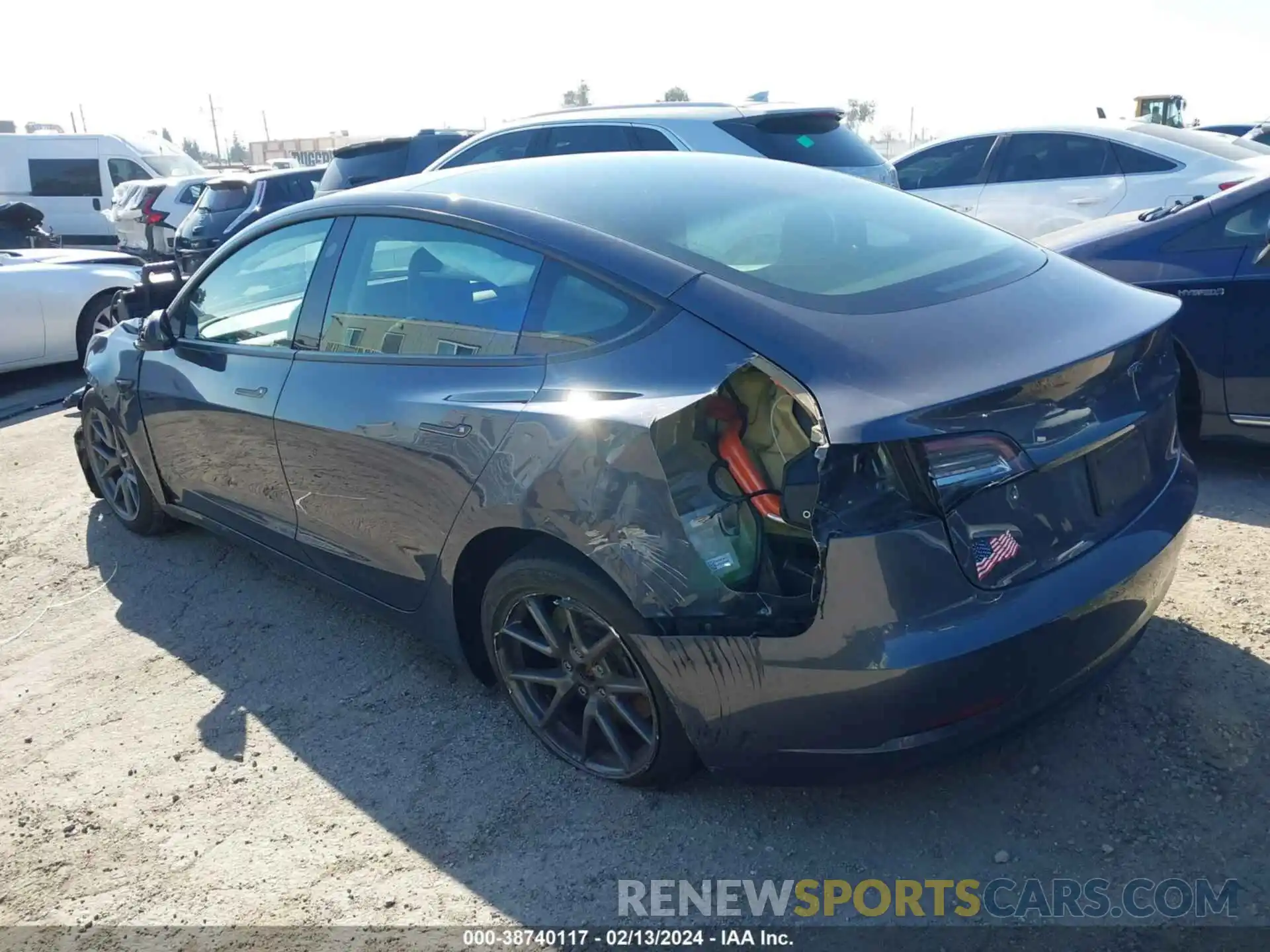 3 Photograph of a damaged car 5YJ3E1EA2PF412552 TESLA MODEL 3 2023