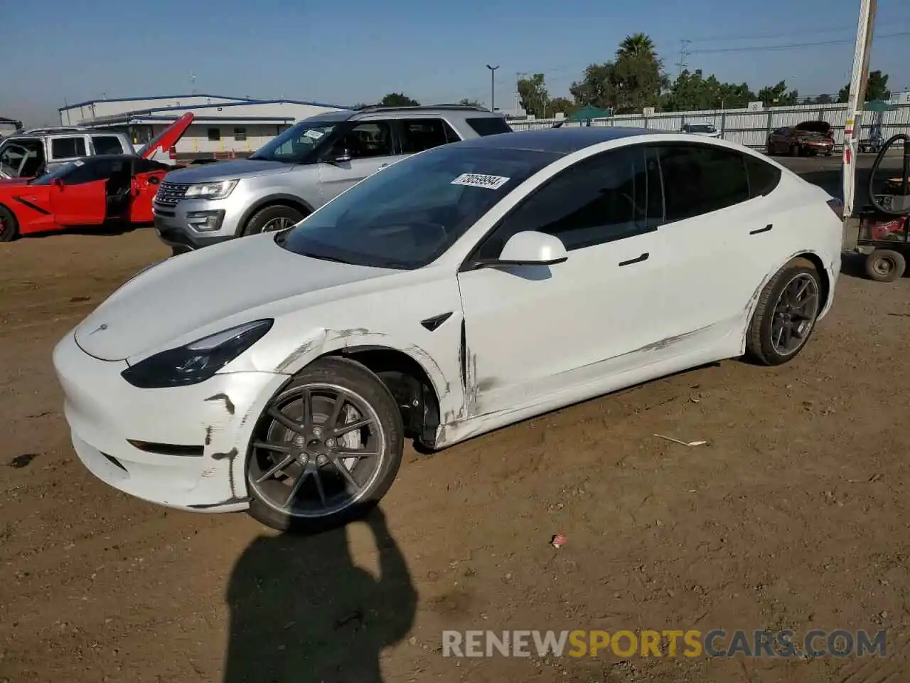 1 Photograph of a damaged car 5YJ3E1EA2PF420490 TESLA MODEL 3 2023